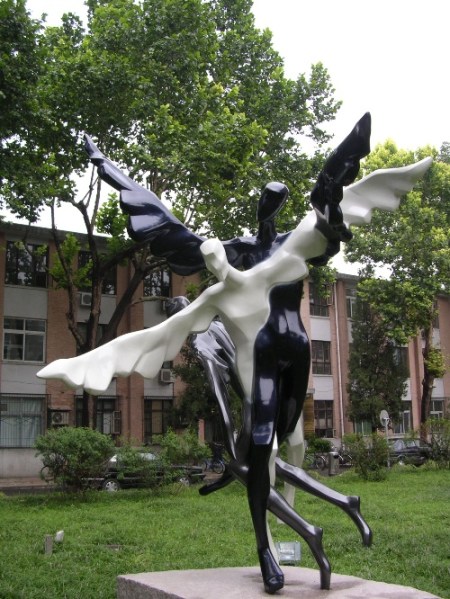 A sculpture by Liu Xiaobo's friend Mi Qiu
