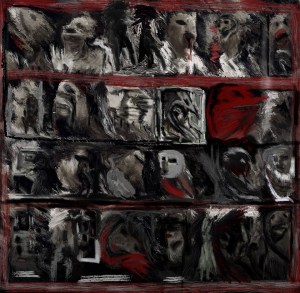 Painting by Sara Bernal (mixed media, 2013)