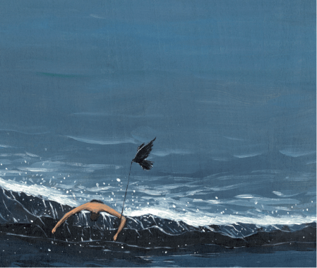 《情人节前夕的两声鸟叫 》（黄丽绘）