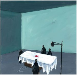 诗歌绘本《痛苦典当行》插画《手术台》